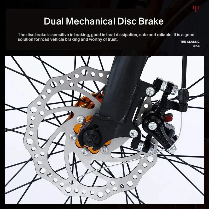 27/30 speed Bending Road Bike 700C Variable Speed ​​Adult Male Female Student Dual Disc Brake Bike Racing mountainbike