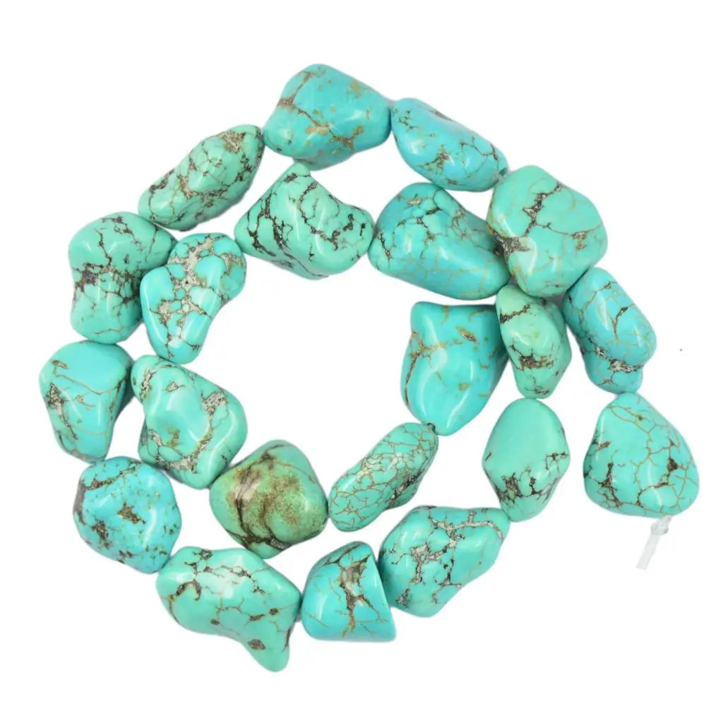 Blue Turquoise - Natural Stone Beads Jewelry