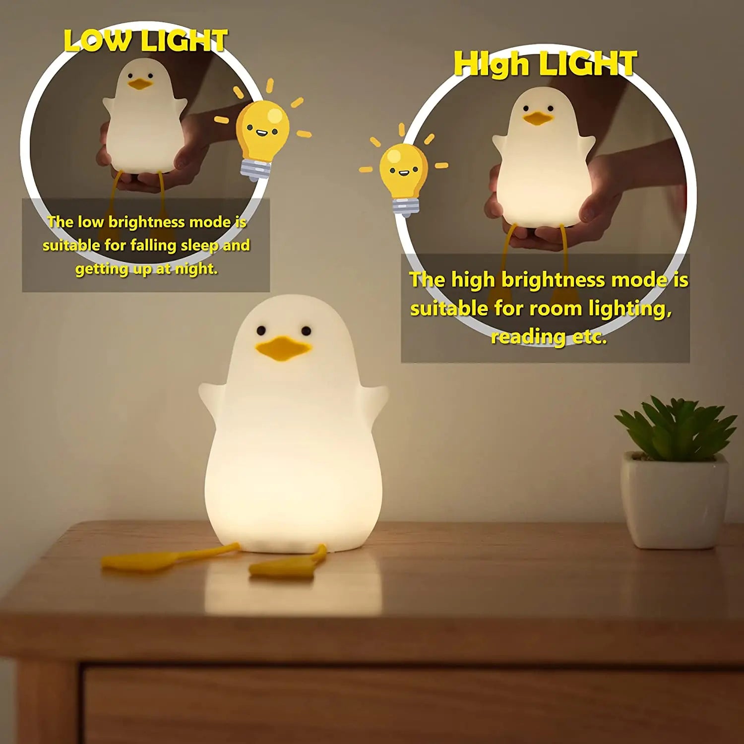 Đèn Ngủ LED Hình Thú Cảm Ứng Sạc USB Cho Bé Yêu - Daisan Mart