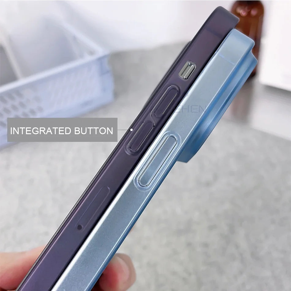 Ultra Thin 0.3mm Matte Transparent iPhone 17-16 Case