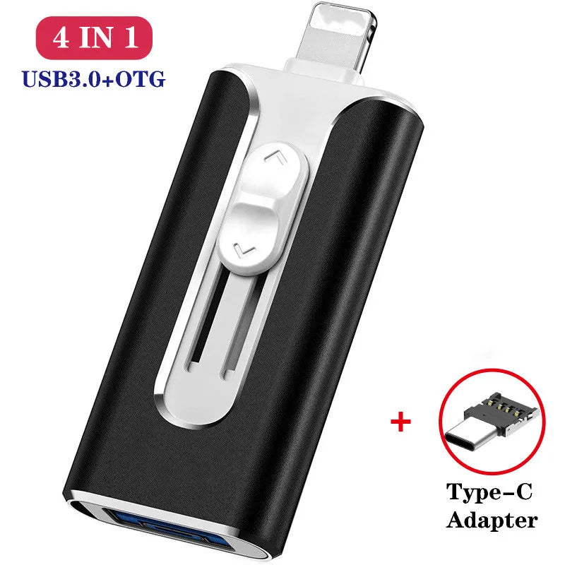 USB 3.0 4in1 OTG - Bộ nhớ ngoài đa năng cho điện thoại - Daisan Mart