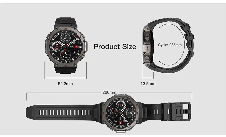 Đồng Hồ Thông Minh T-Rex 3 GPS AMOLED 5ATM Nam