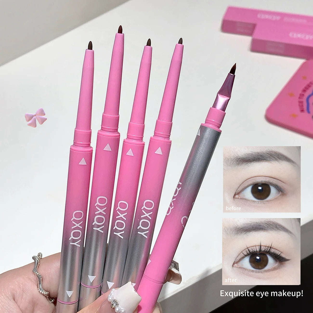 Dual-Ended Eyeliner - Smooth, Long-Lasting, Easy to Use for Beginners