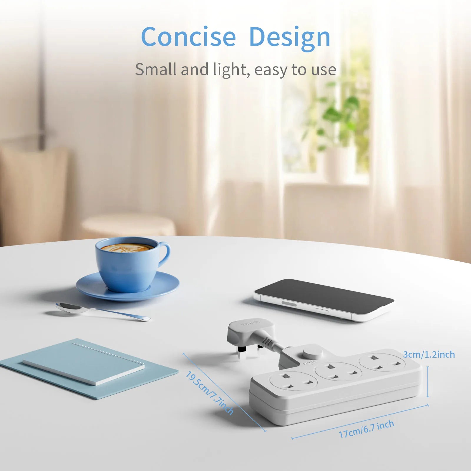 Ổ Cắm Điện Đa Năng UK 13A 3120W Kèm USB Du Lịch Văn Phòng