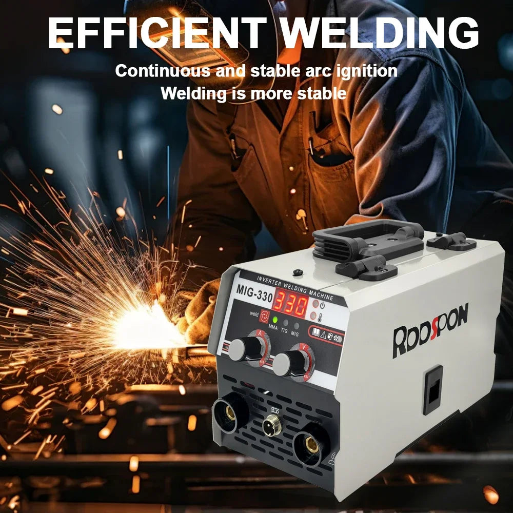 3in1 MIG TIG ARC Welding Machine 330A Automatic LED Screen