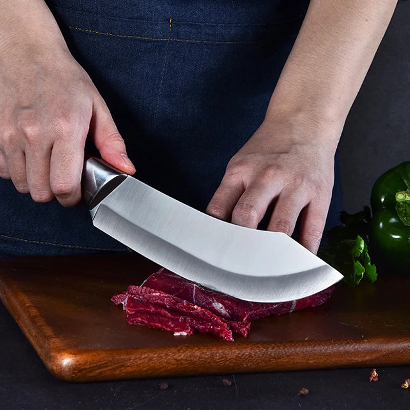 Multi-purpose Stainless Steel Boning Knife for Cutting Meat and Vegetables