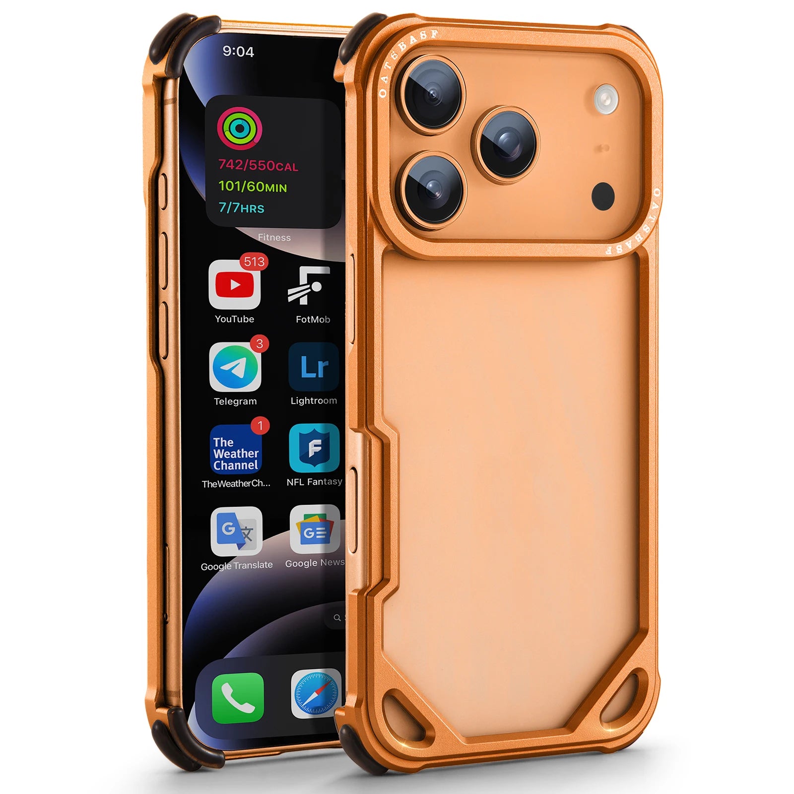 Oatsbasf Metal Phone Case for iPhone 17 Pro/Pro Max/17 Air Case Minimalist Wireless Charging Ultra-thin Bumper Protecitve Case - Daisan Mart