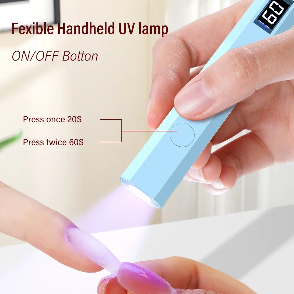 Đèn Led Mini Cầm Tay Sấy Móng Gel USB Nhanh Gọn