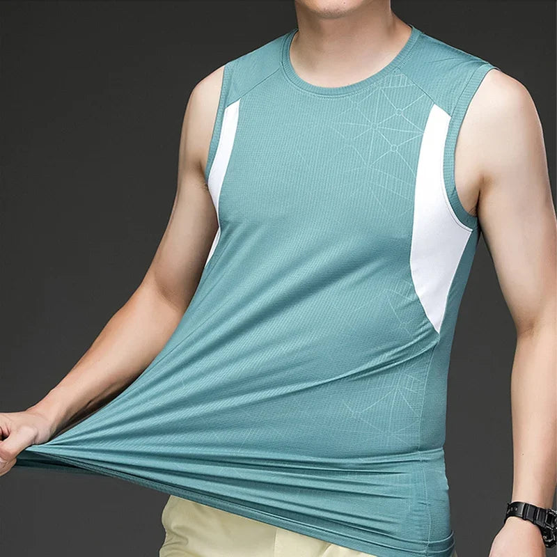 Áo Chạy Bộ Nam Thể Thao Không Tay Ice Fitness - Daisan Mart