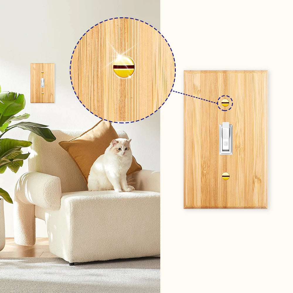 Nắp Công Tắc Tre Bền Vững - Đa Dạng Phong Cách - Daisan Mart