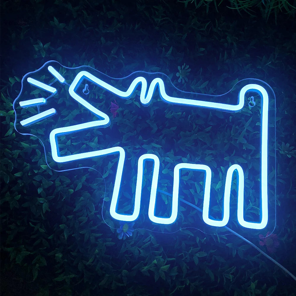 Đèn Neon Chó Dễ Thương Trang Trí Phòng, Shop, Tiệc - Daisan Mart
