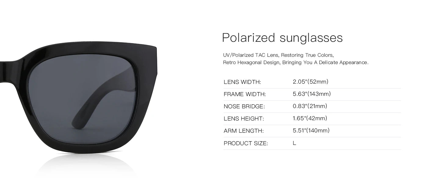 ZENOTTIC Kính Râm Cánh Bướm Cat Eye UV400 Nữ 2025 - Daisan Mart