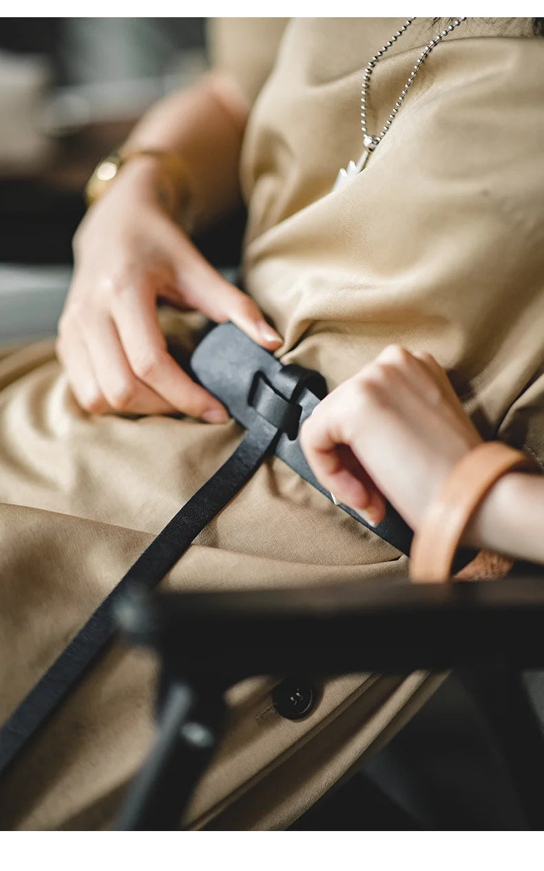 Thắt Lưng Da Bò Cao Cấp Maden Vintage Cho Nam Nữ