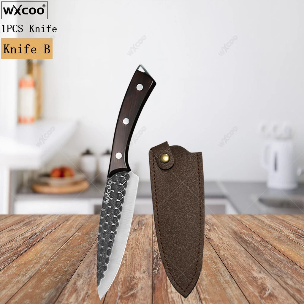 High Quality Acacia Wood &amp; Steel Kitchen Utensil Set