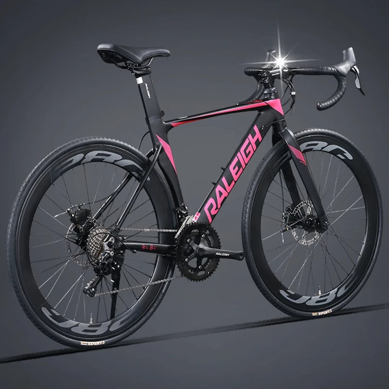 28C*60mm Road Bike 18 Speed ​​Line Pull Disc Brake Gravel Bike Quick Disassembly Lightweight Road Racing bicicleta Teenager Women