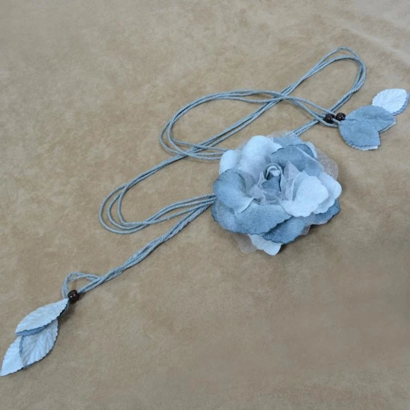 Women's Boho Vintage Belt Beautiful Fabric Floral Belt