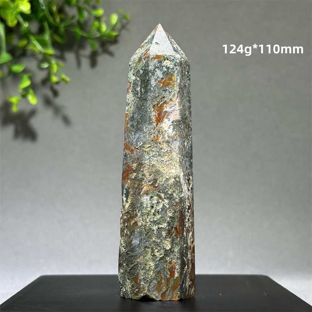 Đũa Thạch Anh Rêu Tự Nhiên - Thiền Định & Trang Trí Nhà