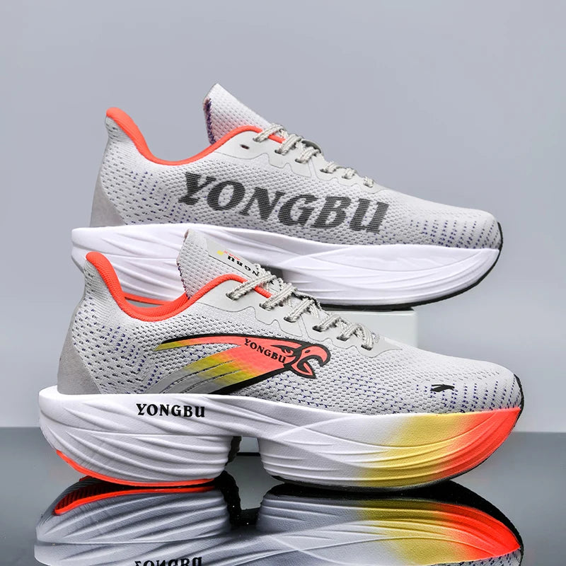 Giày Chạy Bộ Đệm Khí Carbon Nhẹ Êm Chân Chống Trượt