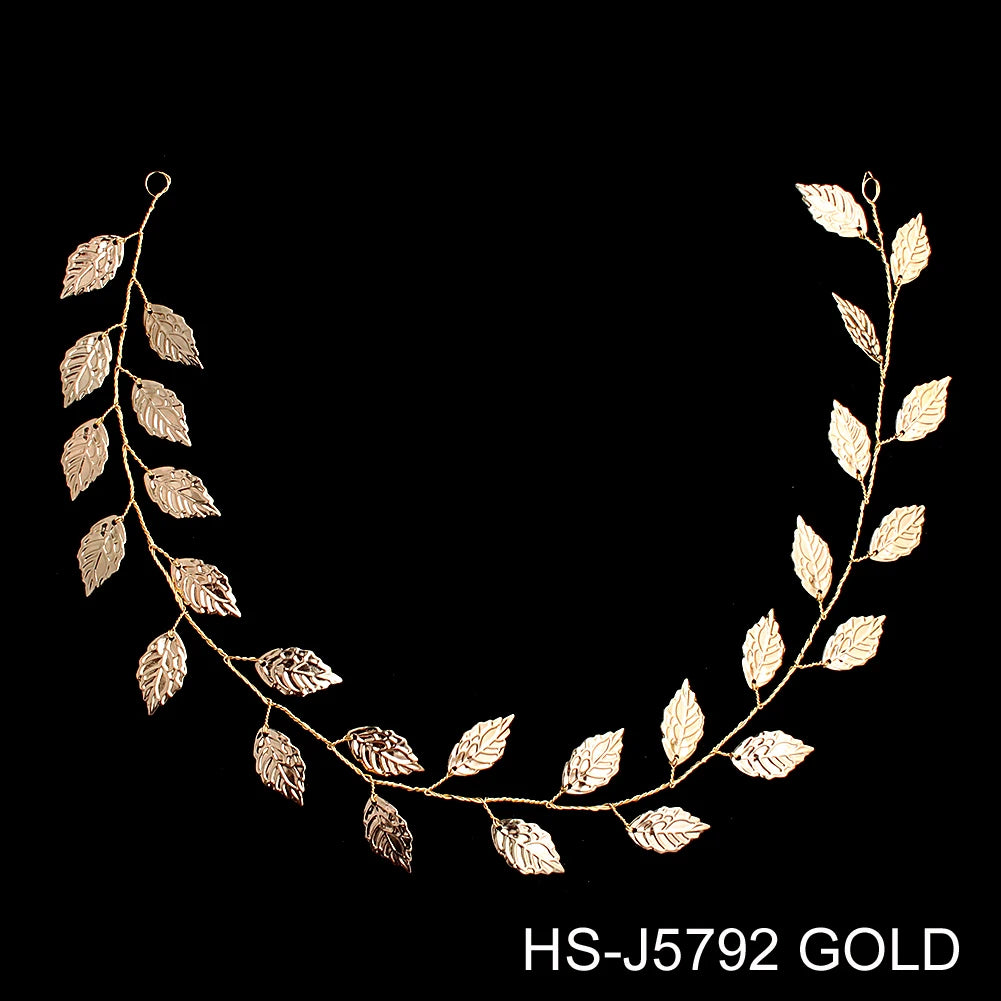 Vương Miện Cô Dâu Ngọc Trai Lá Hoa Đính Đá Sang Trọng