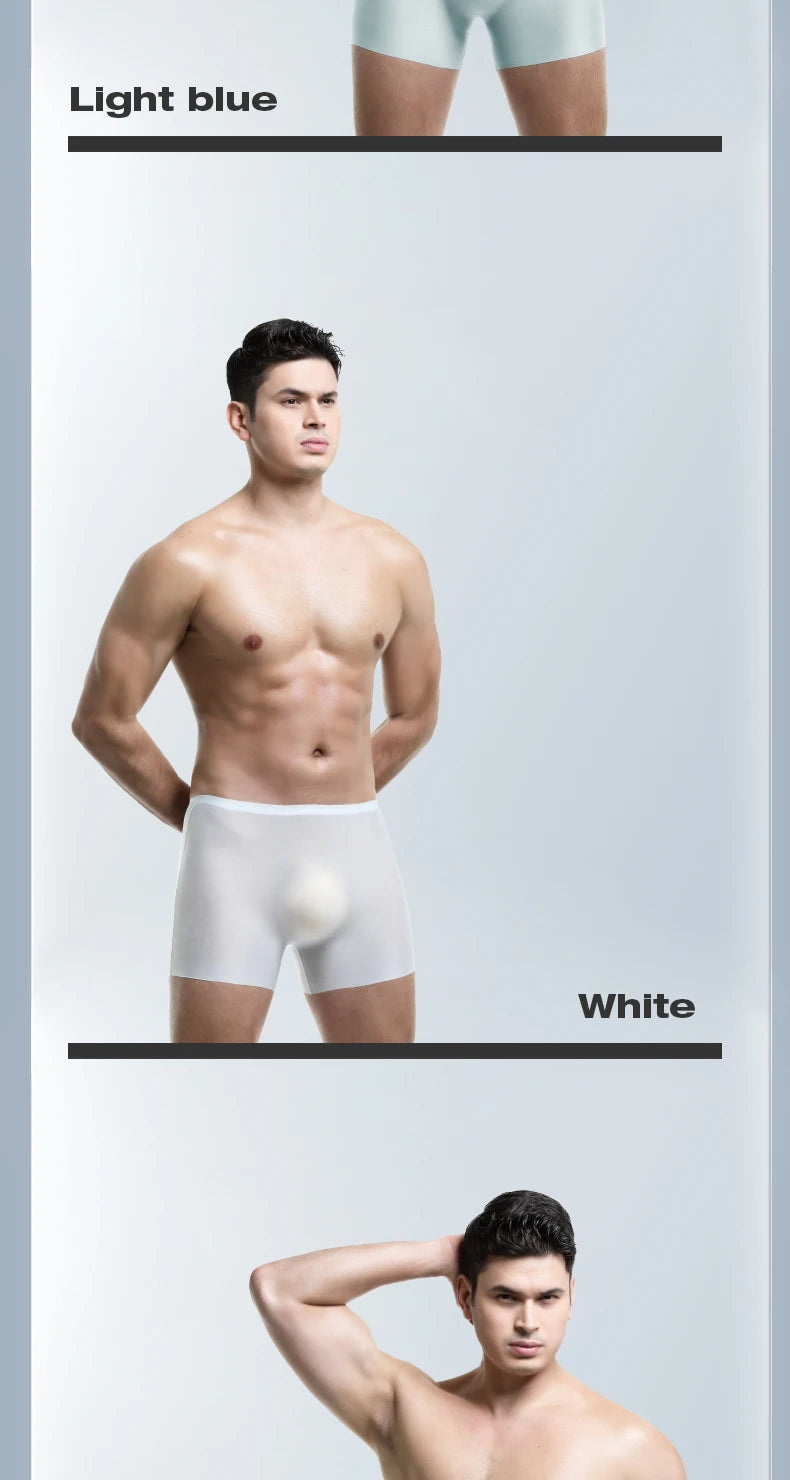 3D Ice Silk men's sports underwear, cool summer