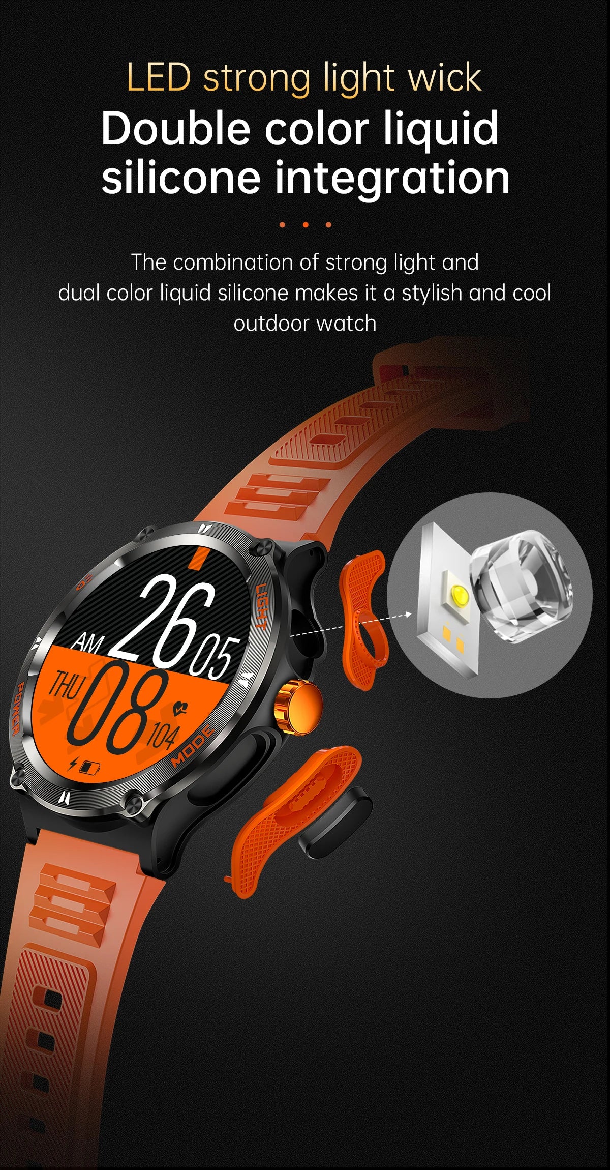 KT76 Smart Watch Sports Waterproof for Men and Women