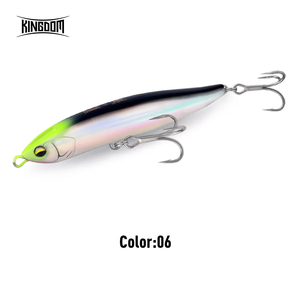 Kingdom Sinking Pencil Lure 140mm 54g Long Casting Saltwater Artificial Stickbait Hard Wobblers Seabass Trolling Jerkbait