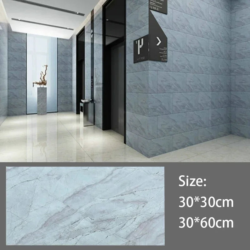 Imitation Ceramic Tile Wall Sticker Wallpaper Self-adhesive 3D Wall Decoration Bathroom Waterproof Marble Kitchen Wall Stickers