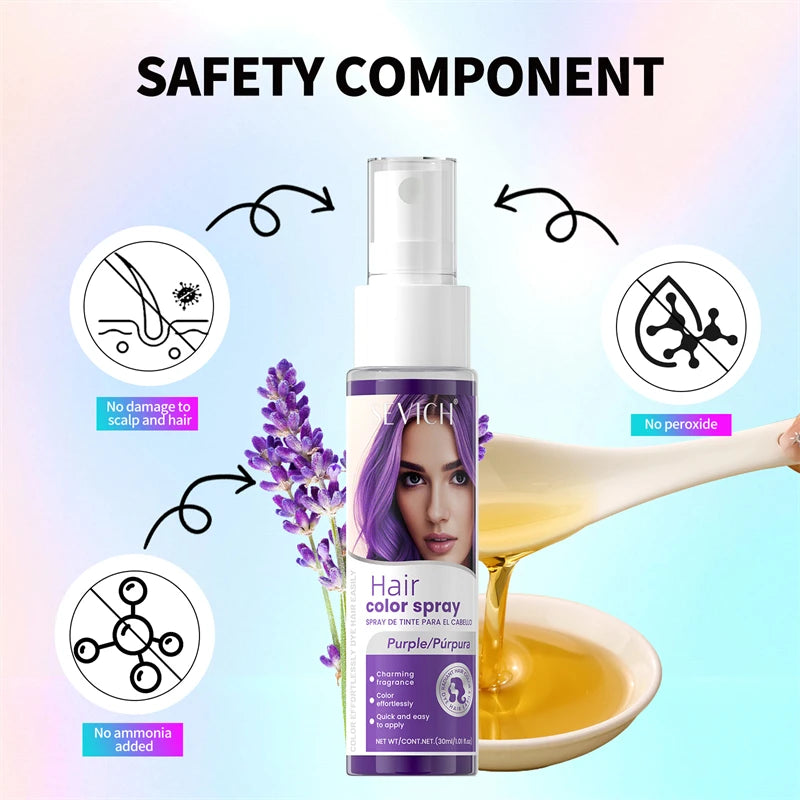 Xịt Nhuộm Tóc Tạm Thời Rực Rỡ Cho Tiệc Hóa Trang