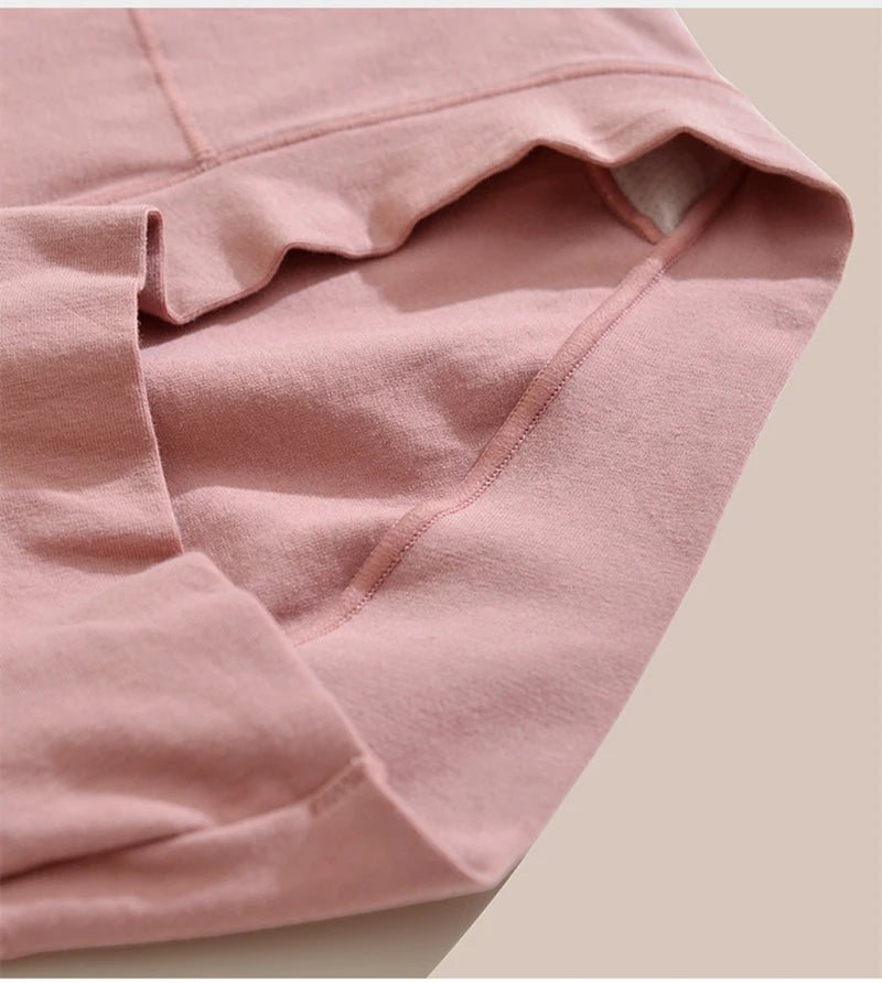 Women's cotton high-waisted, stretchy, belly-hugging panties, 2 pieces