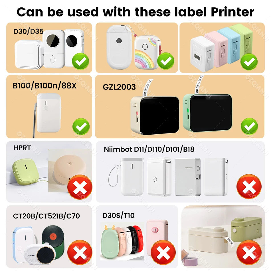 Multi Size P15 Label Paper Rolls Sticker 15*30mm 12*40mm White Color Cable Transparent P15 Thermal Label Printer Adhesive Tape - Daisan Mart