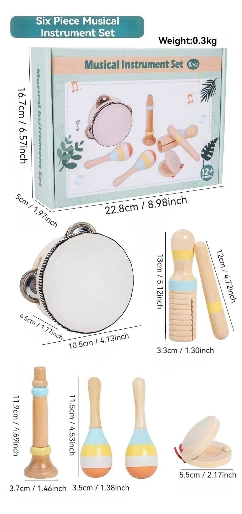 Creative Wooden Musical Toys - Birthday Gifts