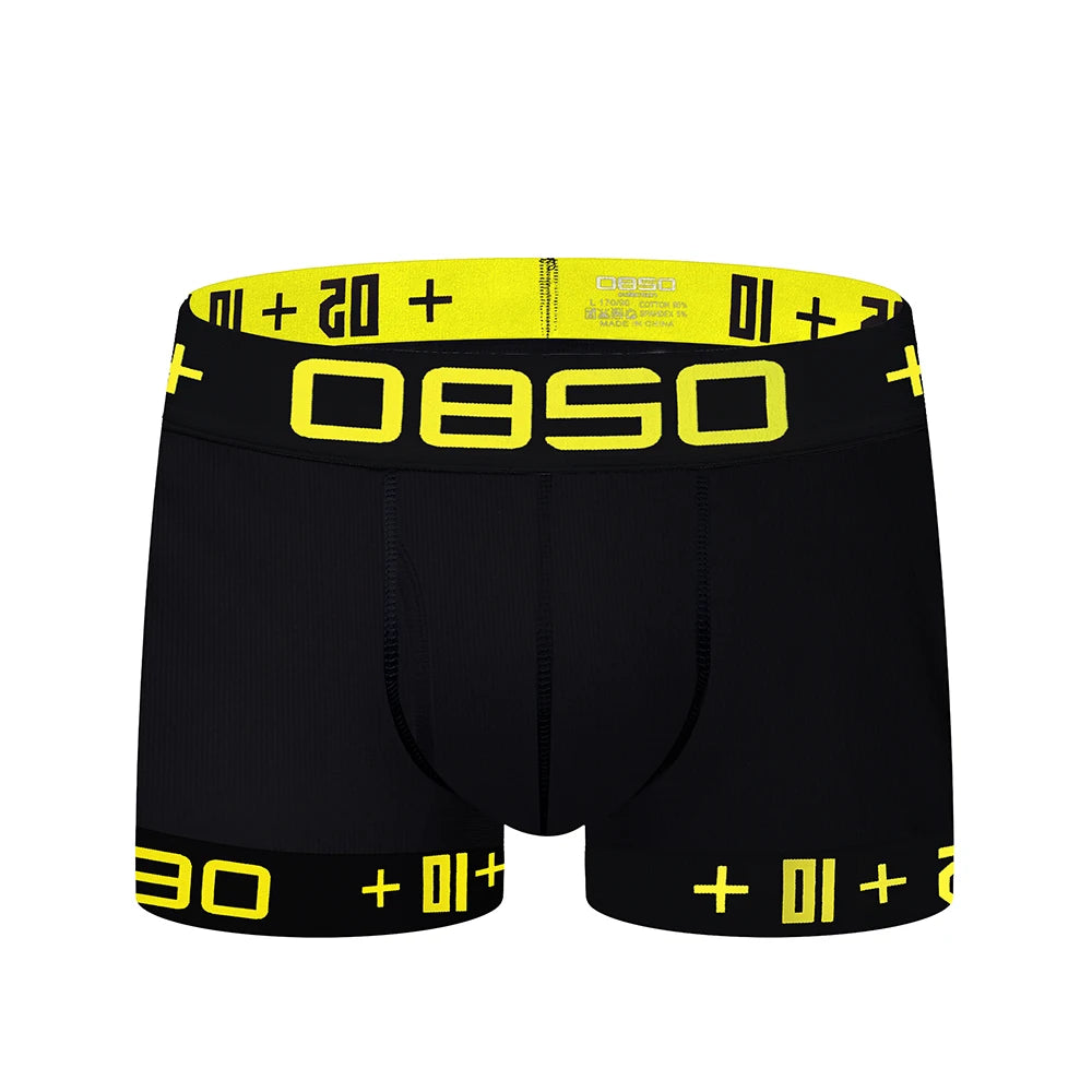 Men's Boxer Underwear Soft Cotton Sexy 3D Long