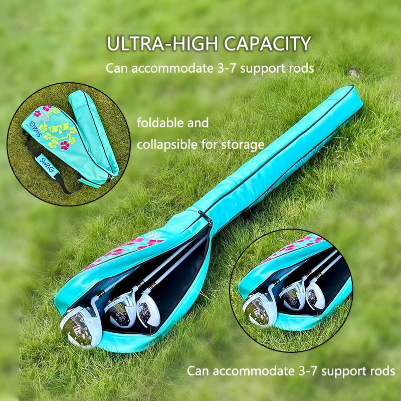 Túi Gôn Đầu Lâu Gấp Gọn Đựng 4-7 Gậy và Bóng Tập