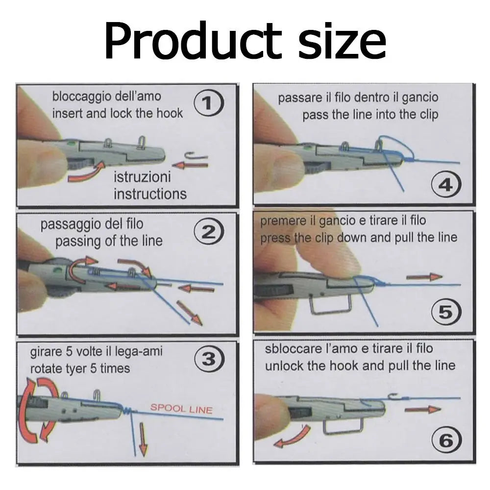 Dụng Cụ Buộc Nút Dây Câu Cá Nhựa Tiện Lợi