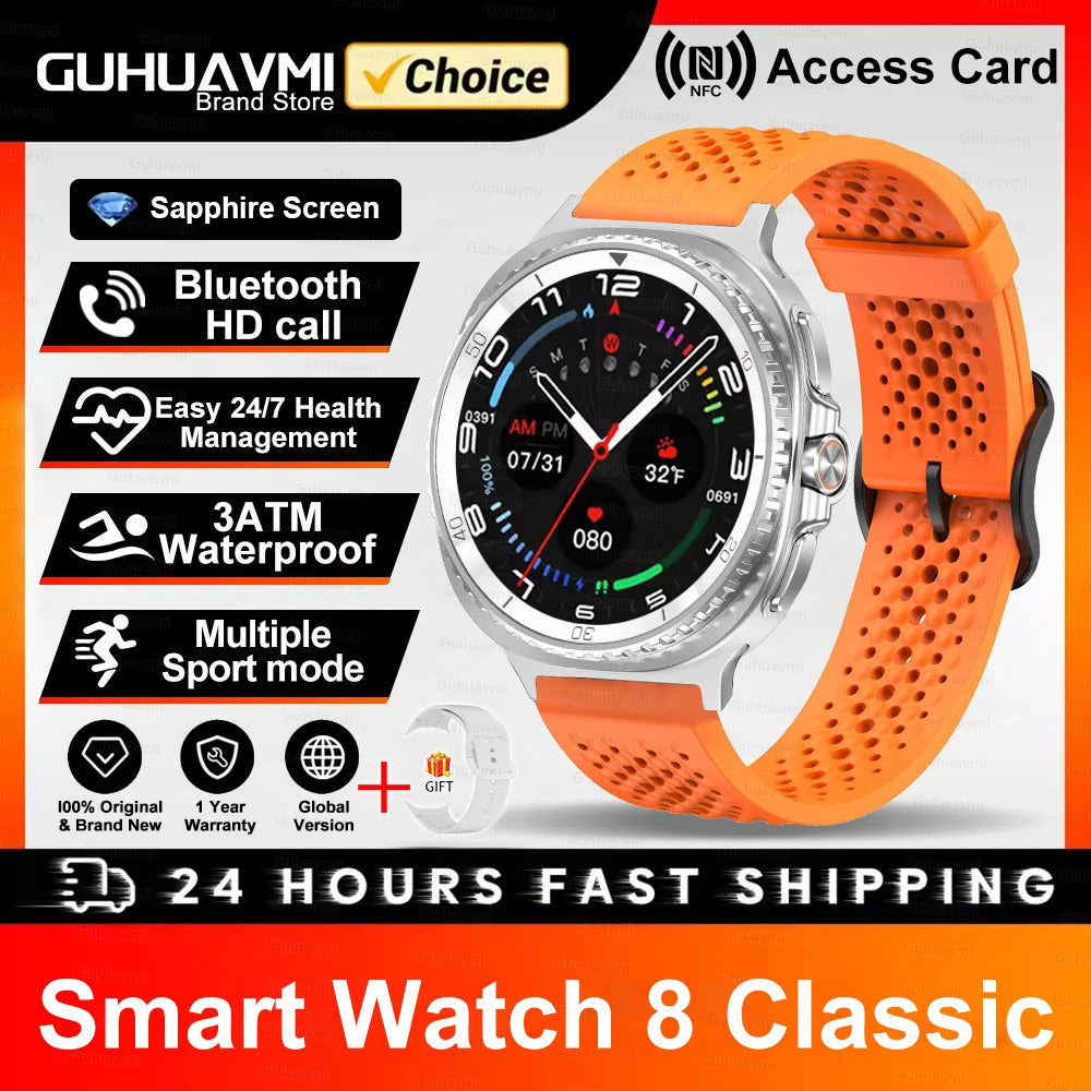 2025 Classic 8 Smartwatch - Luxurious &amp; Durable