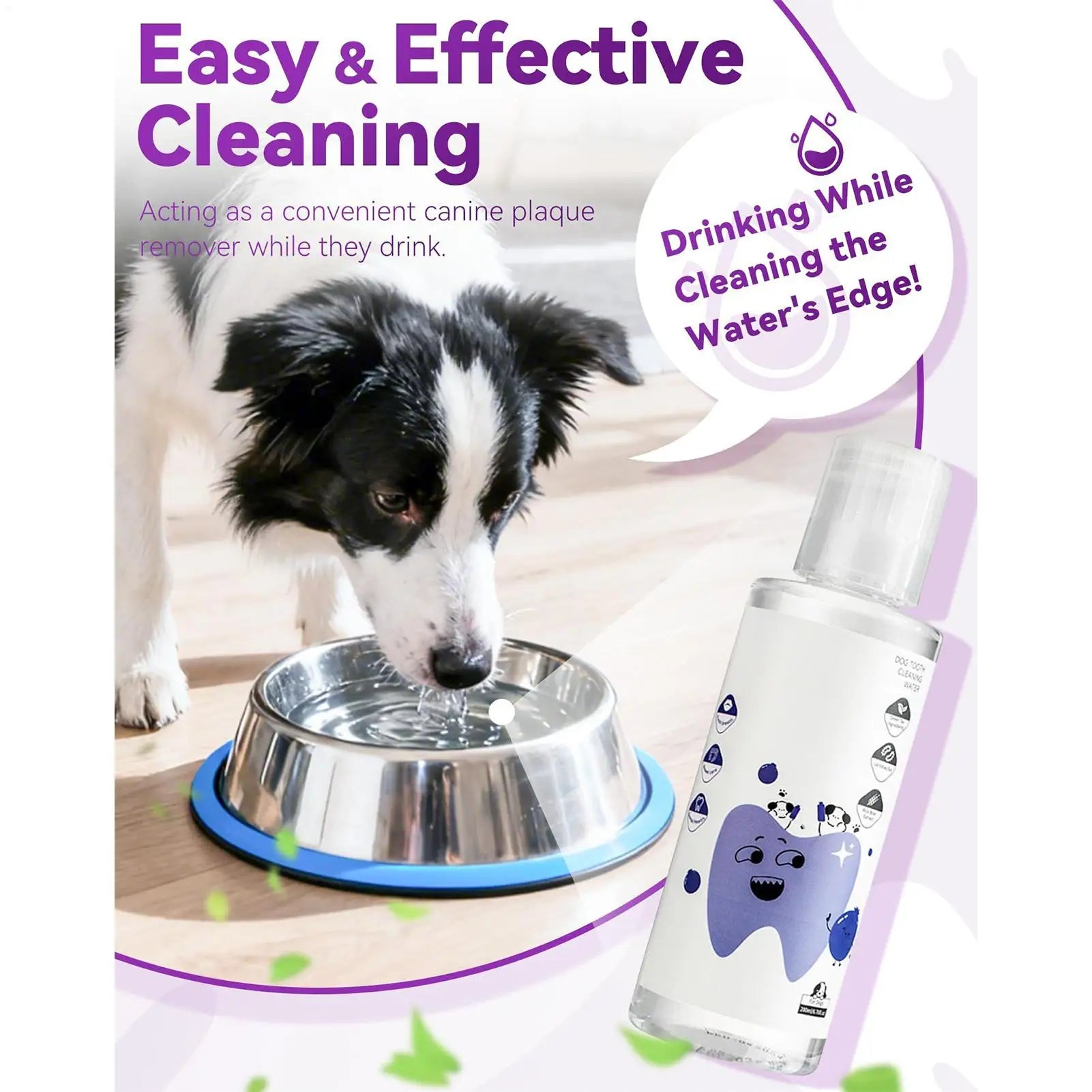 Natural Dog Mouthwash 200ml Effectively Eliminates Bad Odors
