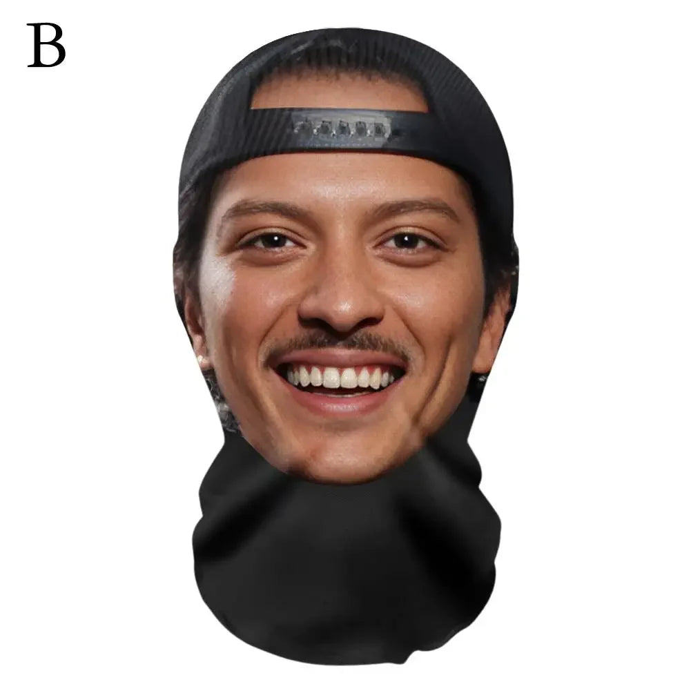 Full Face Mask Interesting 3D Printed Seamless Simulation Mesh Mask For Men Women Apt Songs Party Supplies Cosplay Props