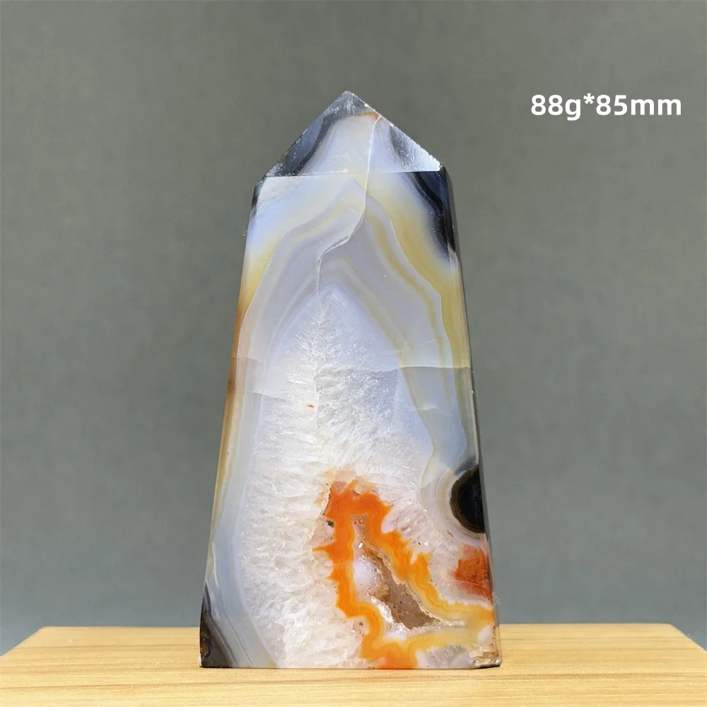 Natural Red Onyx Pillar - Decorative &amp; Healing Stone