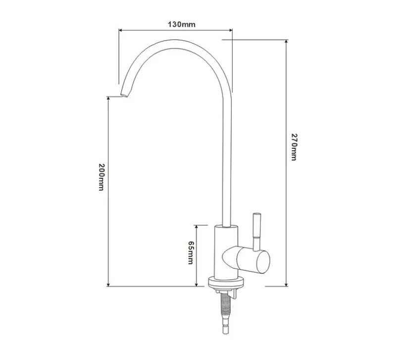 Golden RO Drinking Water Filter Faucet - 1/4 Specialized Kitchen