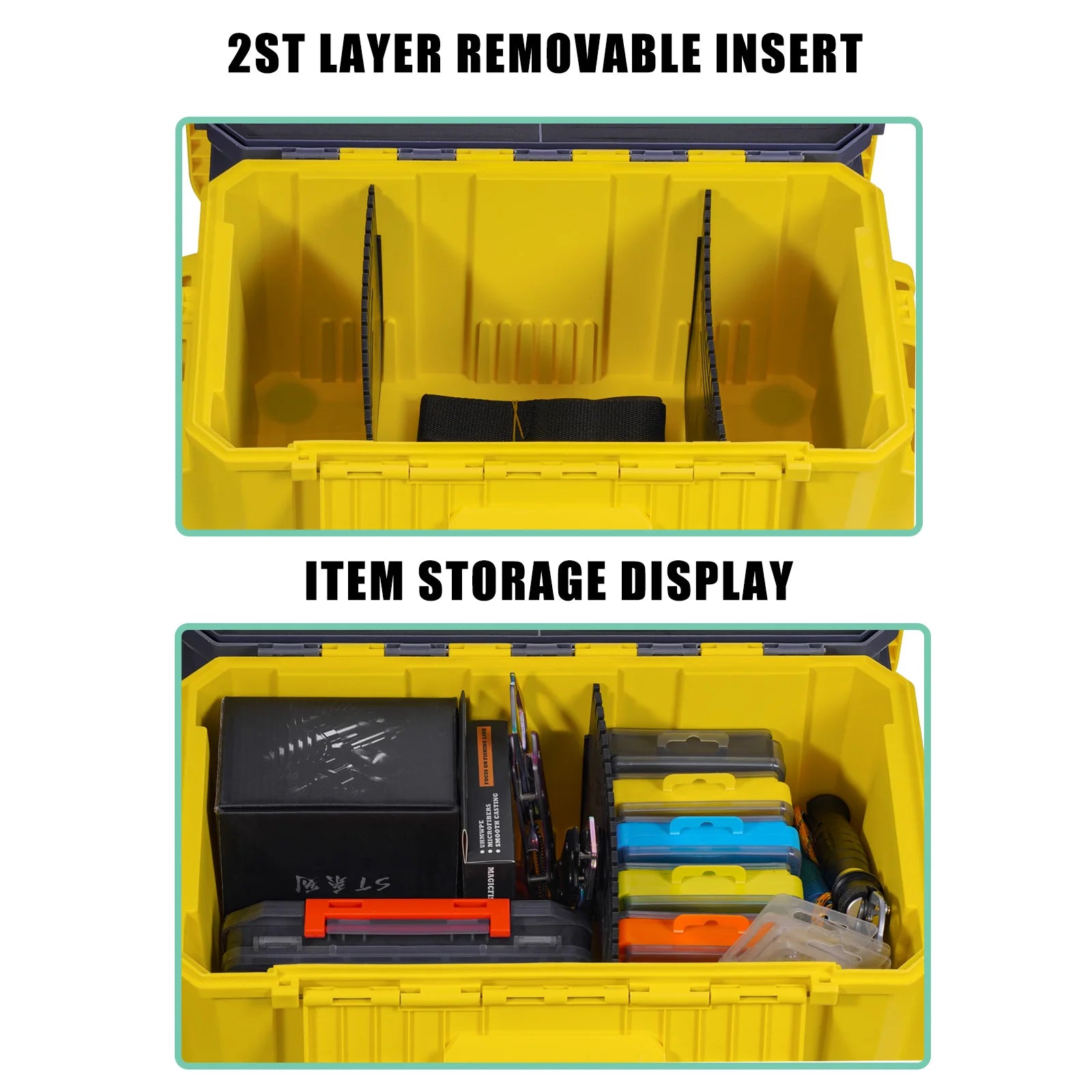 19.5L Multi-Function Fishing Box with Rod Holder &amp; Cup