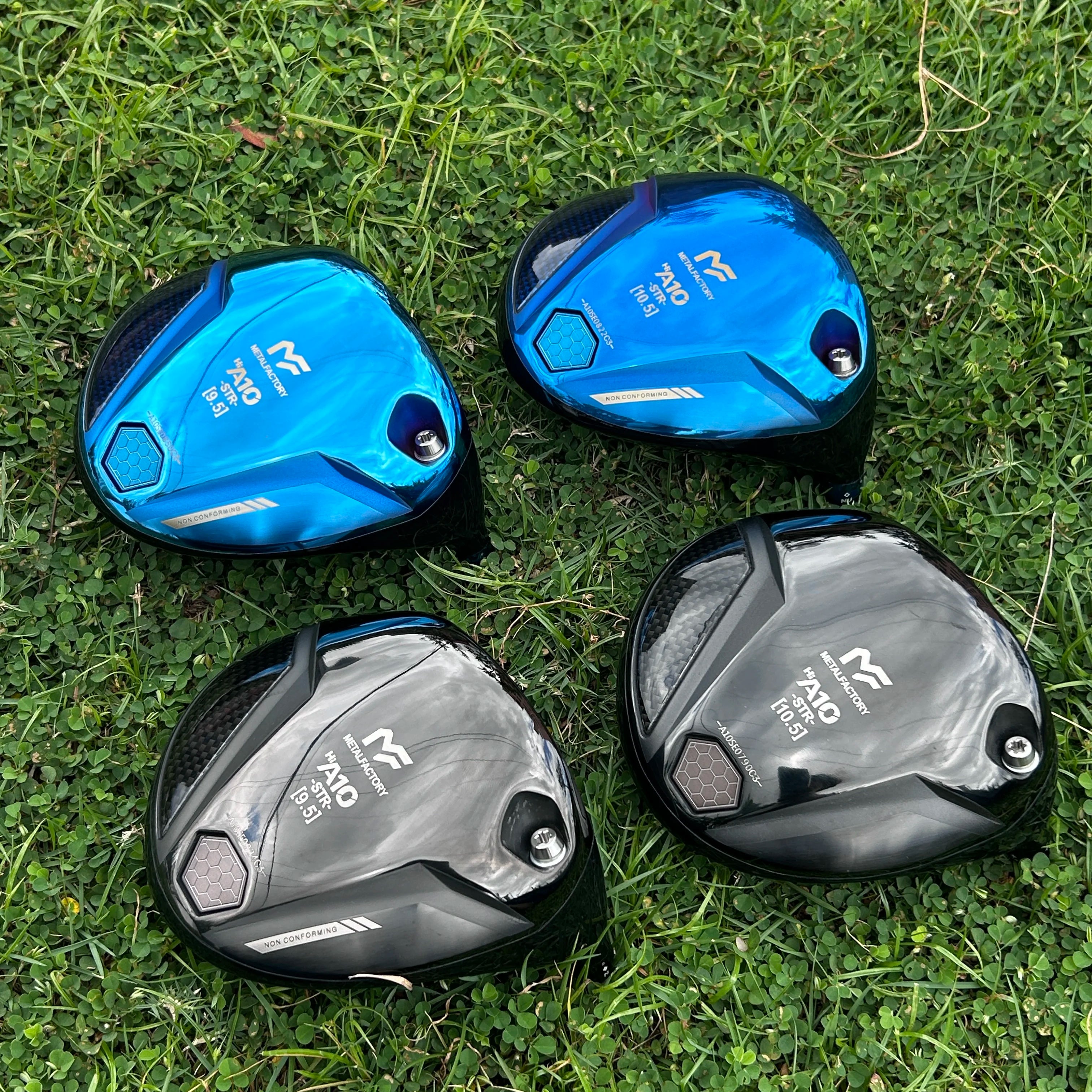 Golf Driver 9.5/10.5 Degree Wood, Shallow Blue Black Face