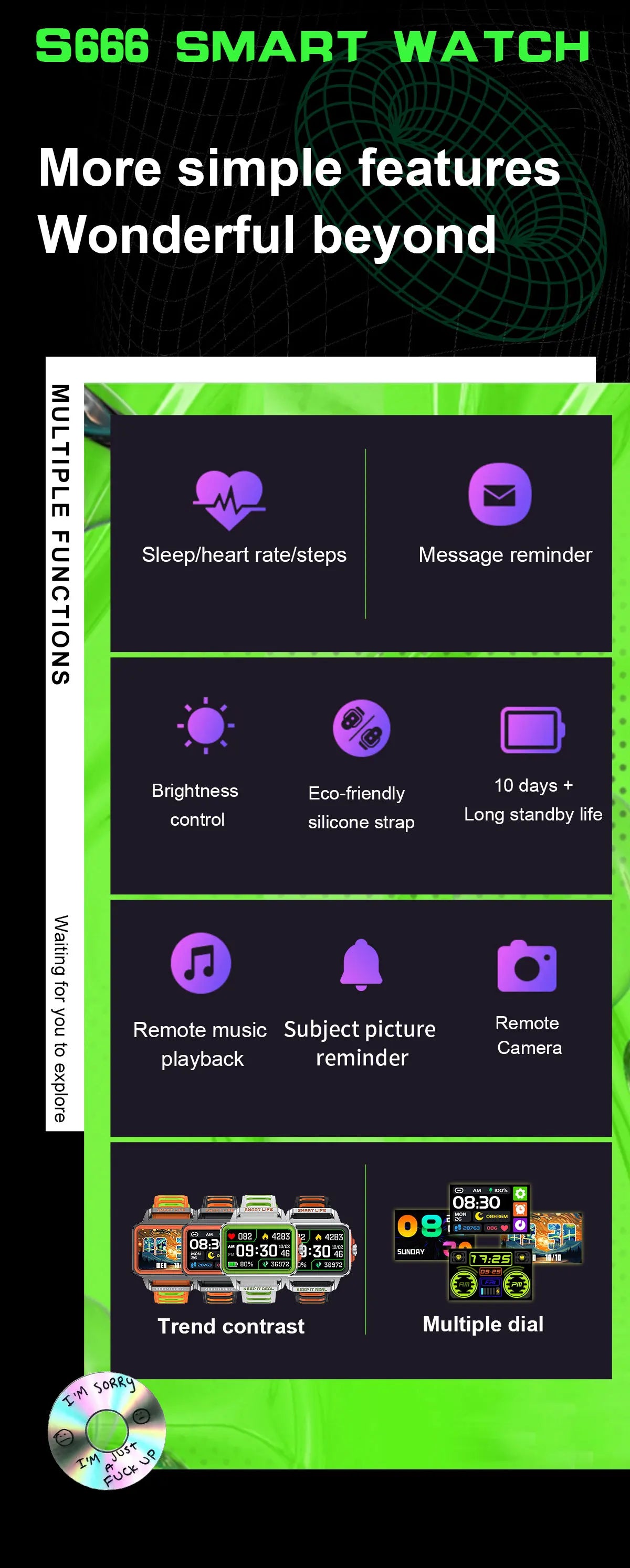 Đồng Hồ Thông Minh 1.57in Chống Nước 2024