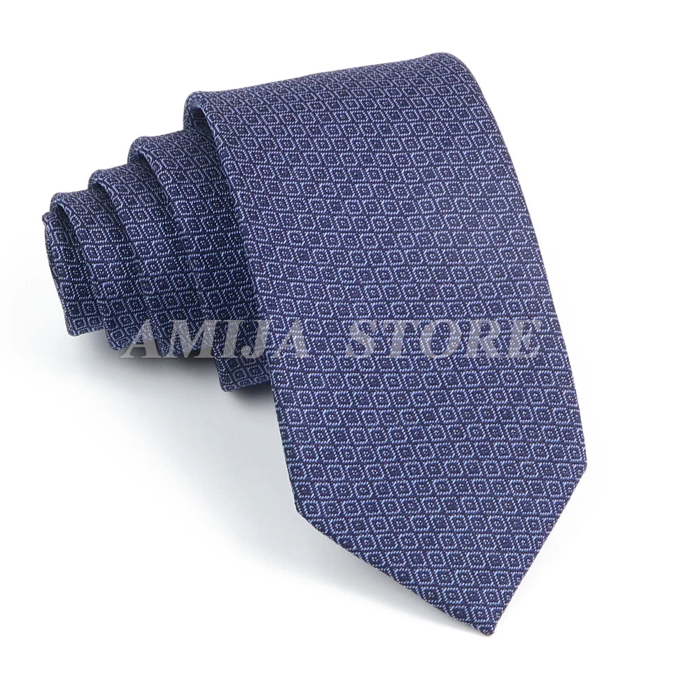 Cà vạt nam cao cấp chấm bi xám 6.5cm thời trang