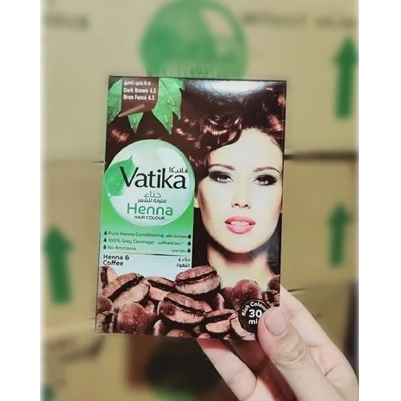 Natural Henna Hair Dye Kit - Black, Brown, Wine Red