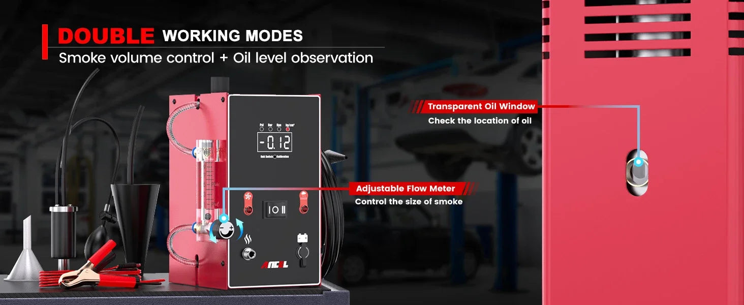 ANCEL L300  Car Smoke Generator with Air Pump Digital Pressure Gauge Smoke Machine EVAP Vacuum Fuel Pipe Oil Leak Detector - Daisan Mart