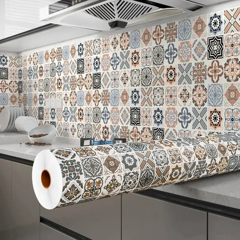 Phủ tường chống dầu Europe Tile 3D