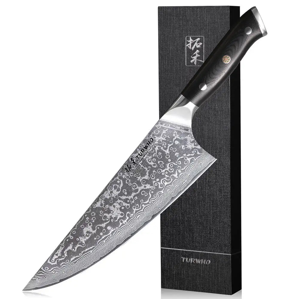 Dao Bếp Gyuto Chuyên Nghiệp - Thép Damascus 67 Lớp