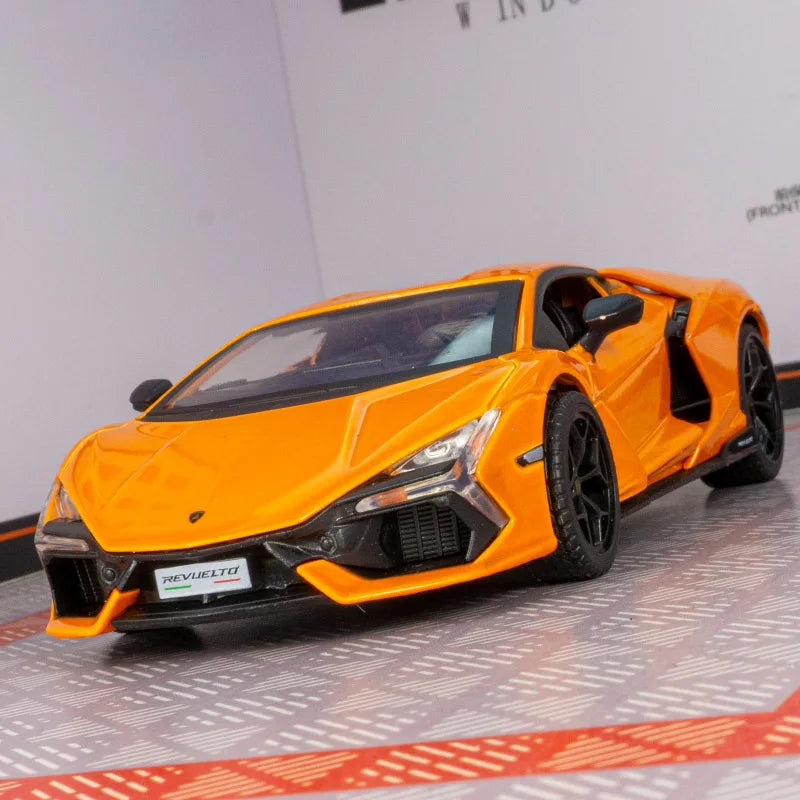 Mô Hình Xe Lamborghini Revuelto Hợp Kim Kéo Lùi Trẻ Em - Daisan Mart