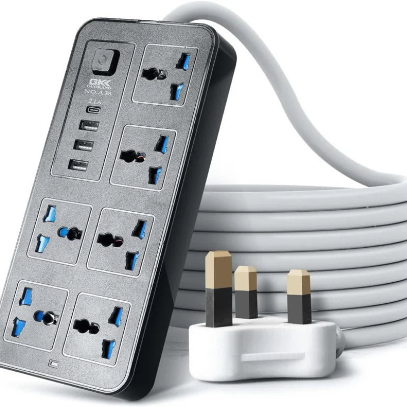 Ổ Cắm Đa Năng 1.8m, 3 Chấu, USB Sạc Nhanh Tiện Lợi