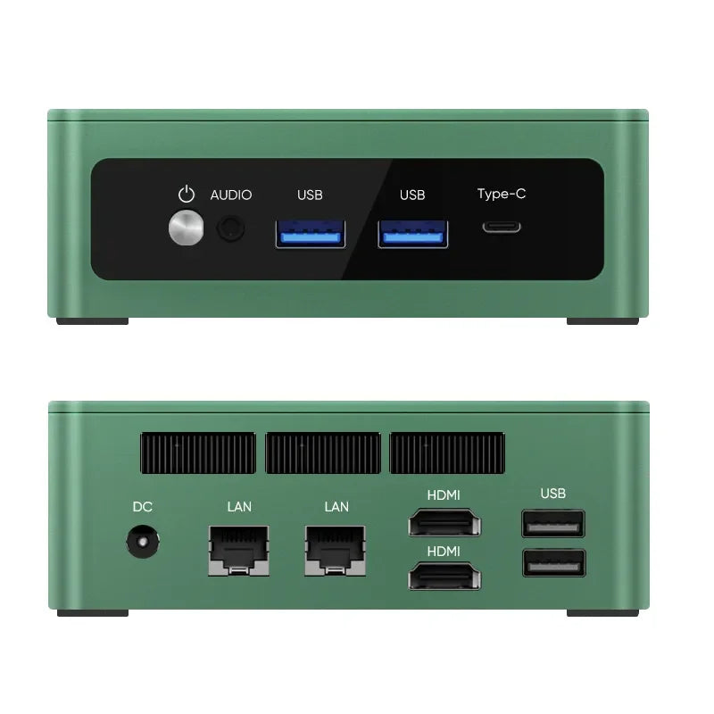 New Solid Mini PC TOPC AMD Ryzen 9 8945HS R7 8845HS USB4.0 Dual LAN 2xDDR5 PCIe4.0 Windows 11 Pocket Gaming Mini Computer WiFi6E